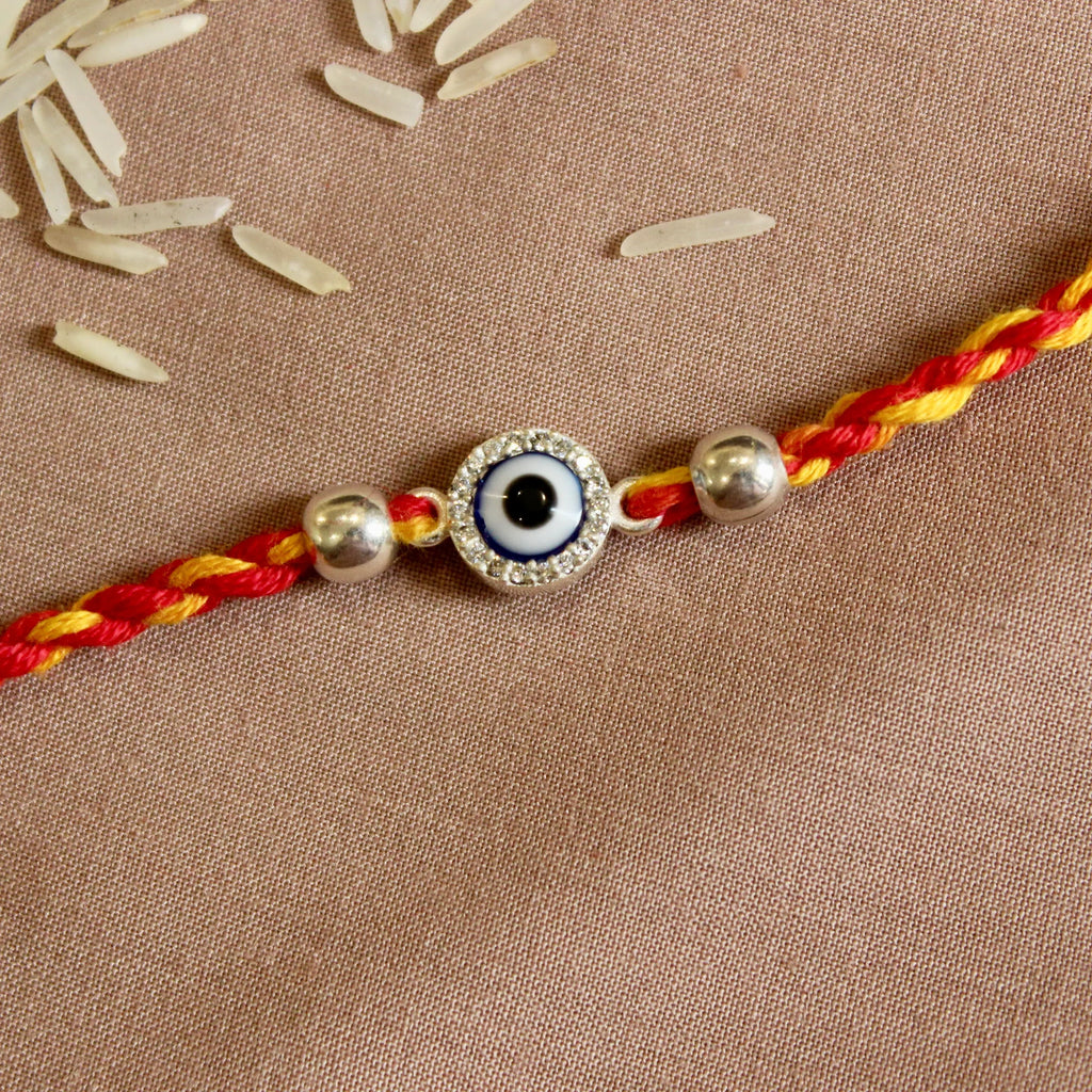 Evil Eye Rakhi Silver – A Modern Symbol of Protection and Love