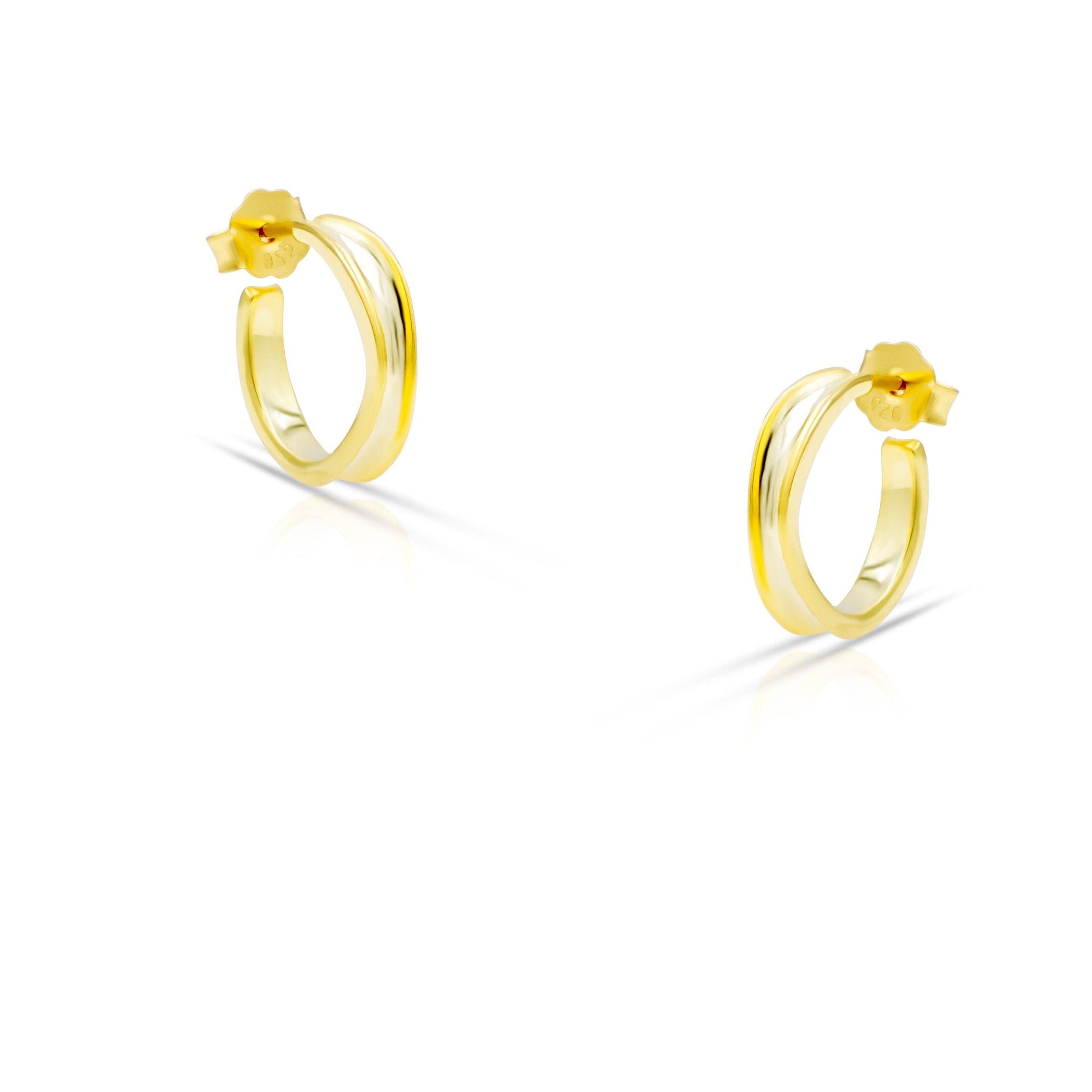 Classic Bali Earrings in Gold Polish in 925 Silver