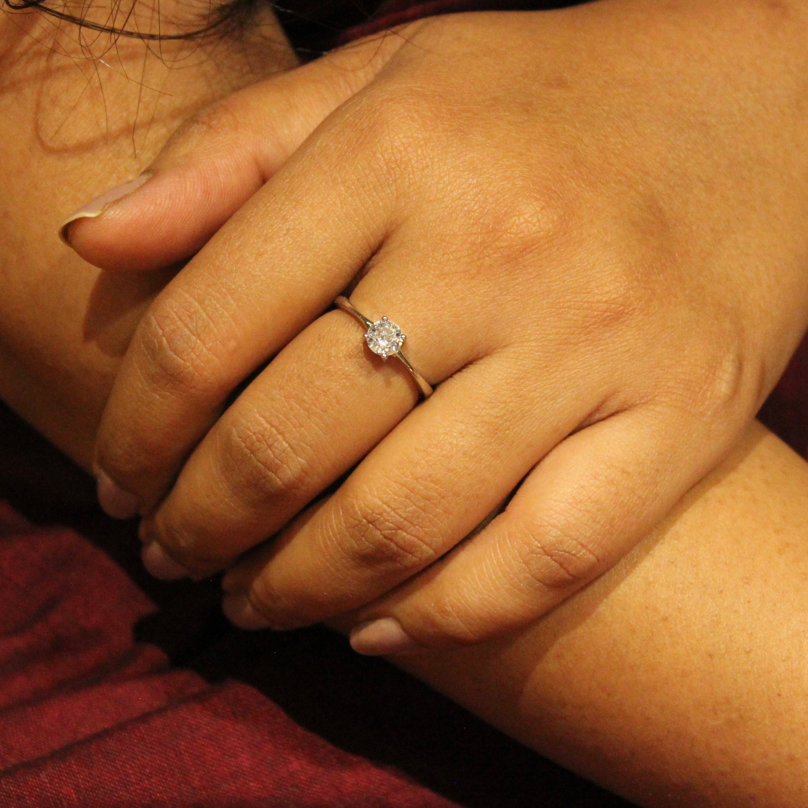 Classic Silver Zircon Slim 925 Ring