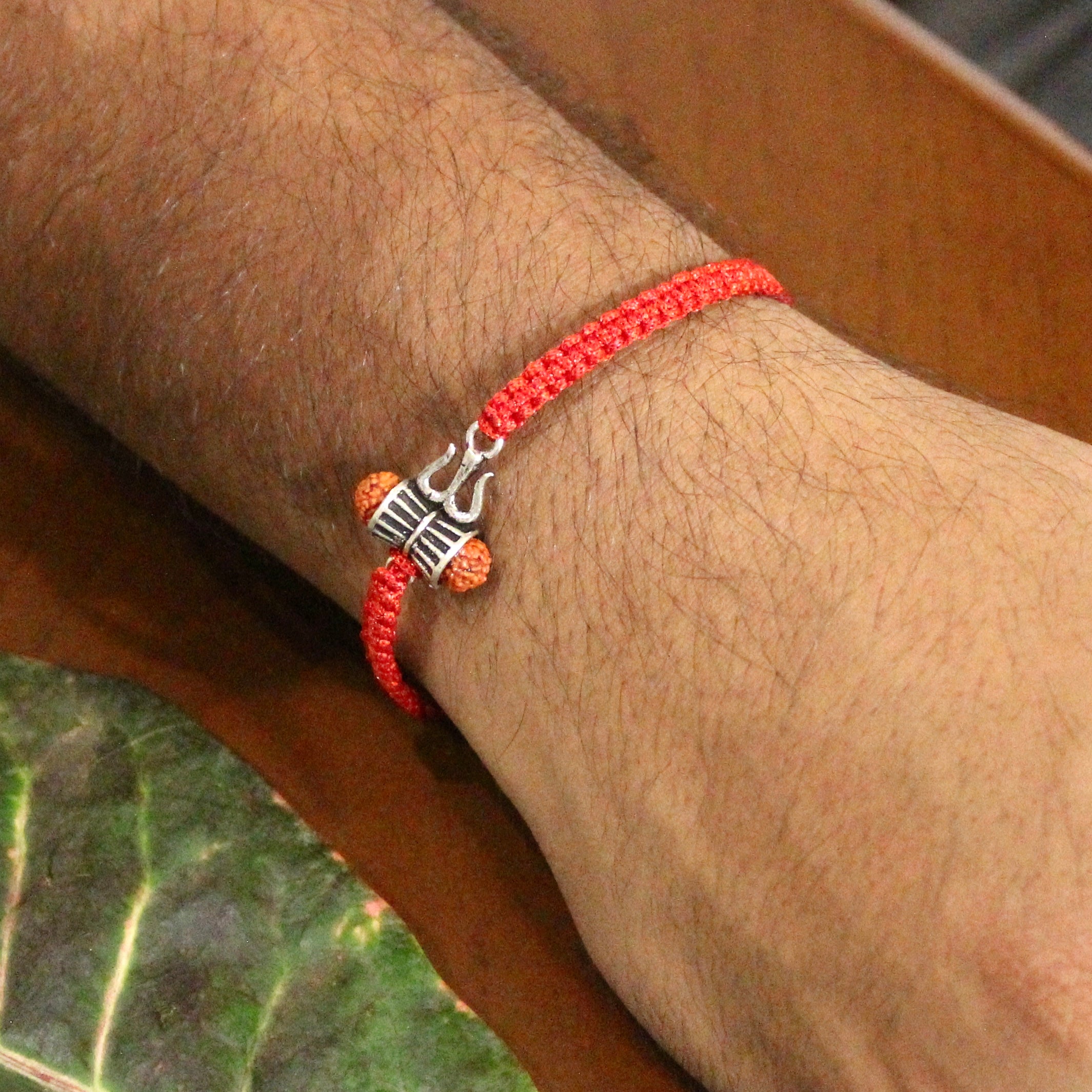 Mahadev Damru Rudraksh 925 Silver Rakhi