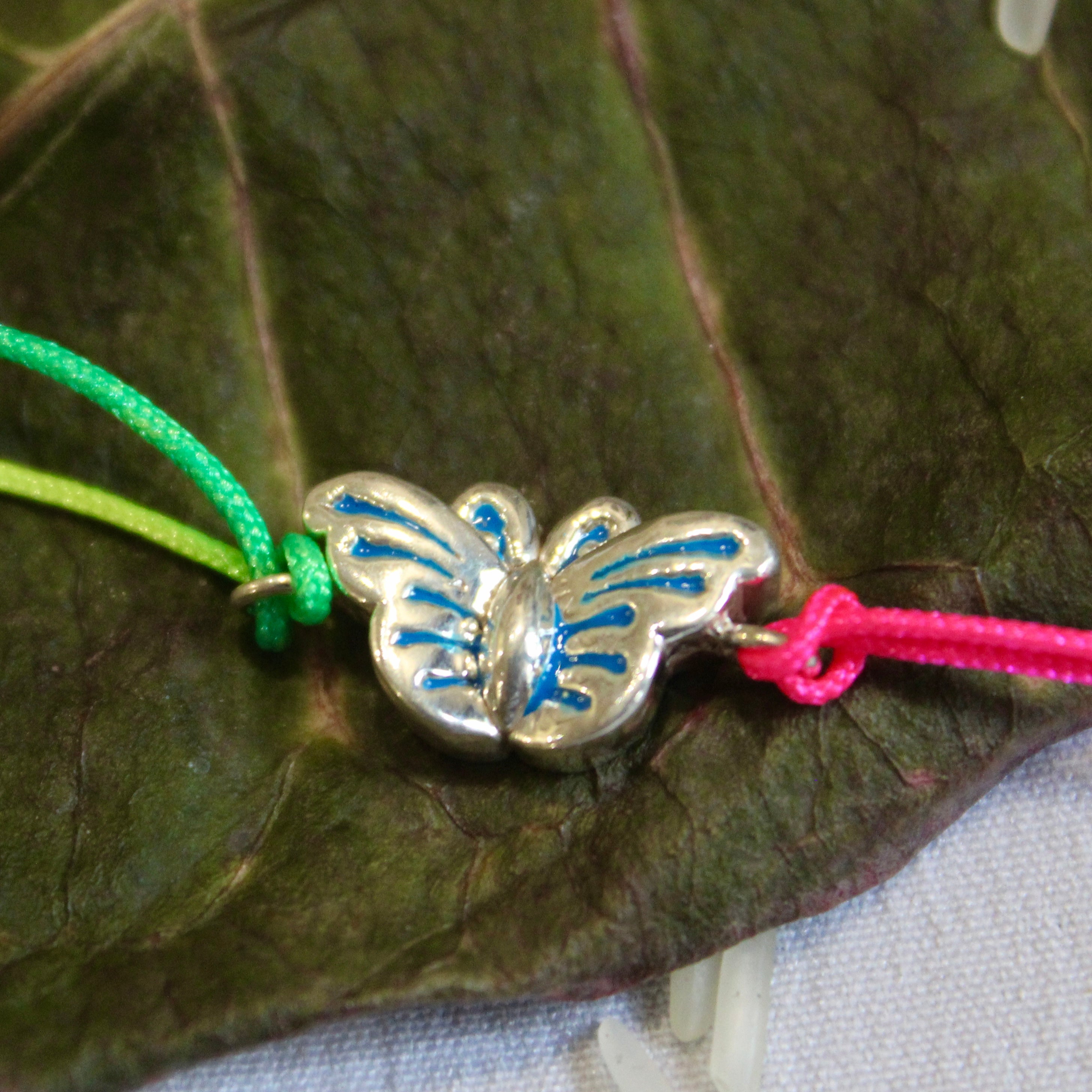 Butterfly multi-thread 925 Silver Kid's Rakhi