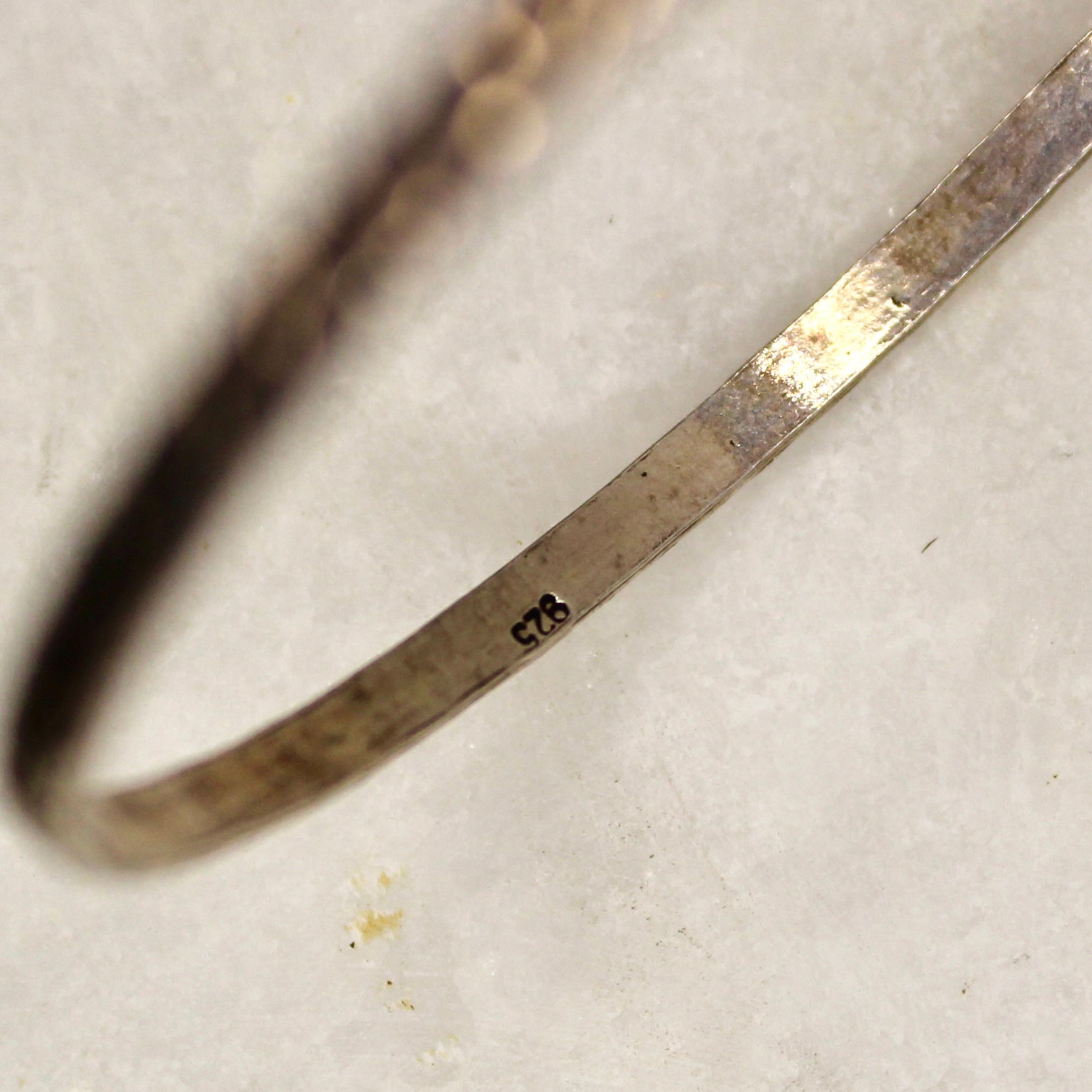 Leaf Patterned Oxidised Bangles in pure silver- PAIR