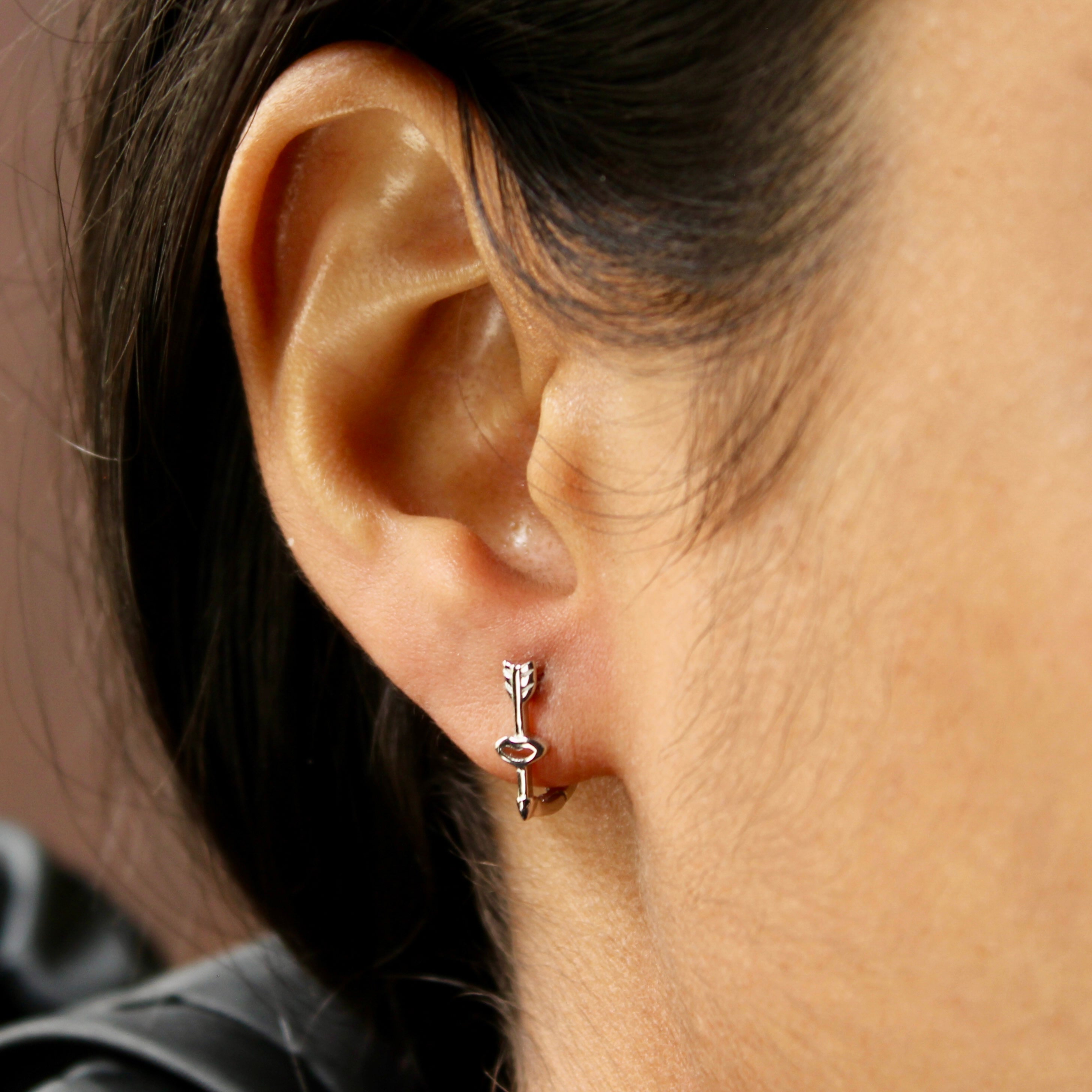 Arrow Pure Silver Mini Studs in 925 silver