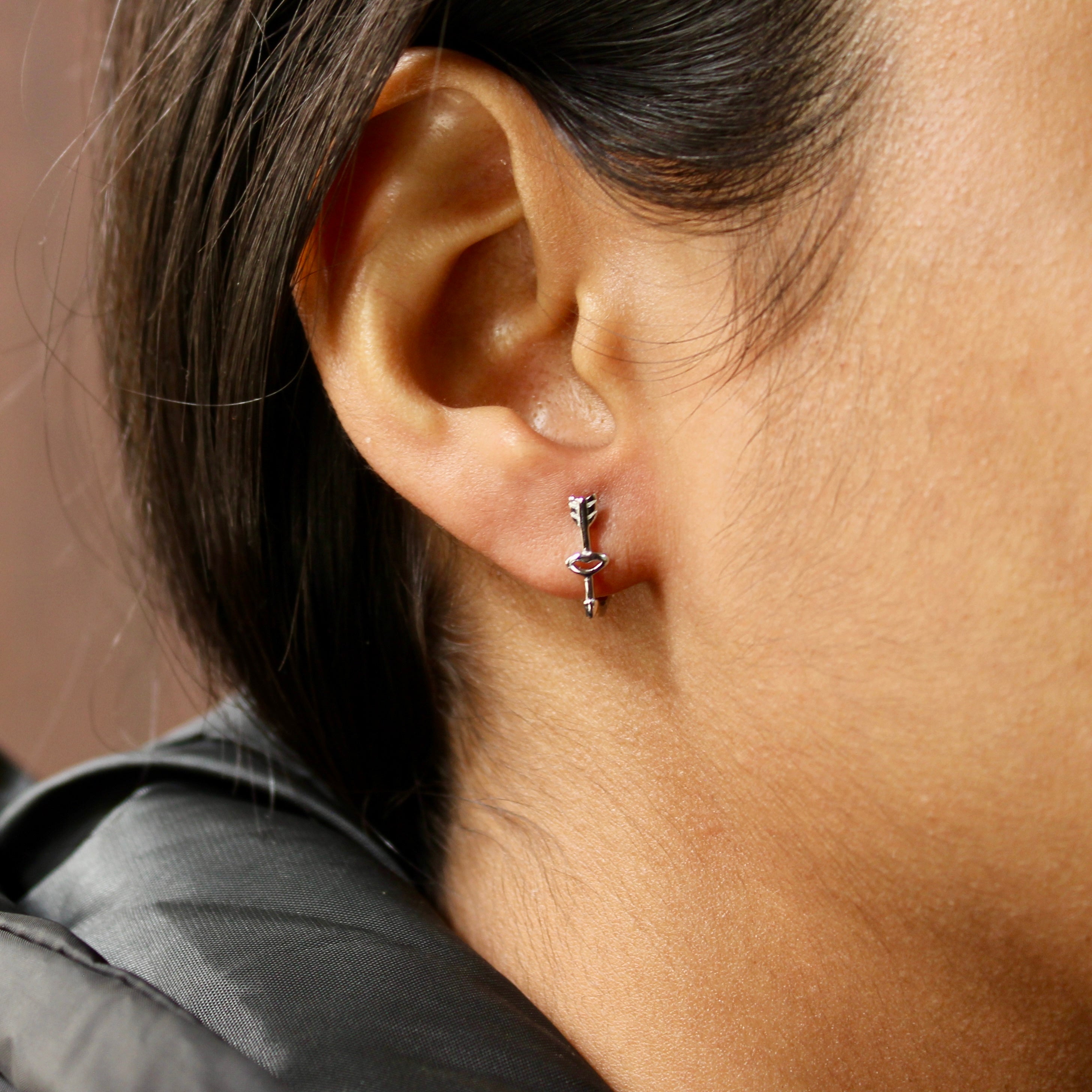 Arrow Pure Silver Mini Studs in 925 silver