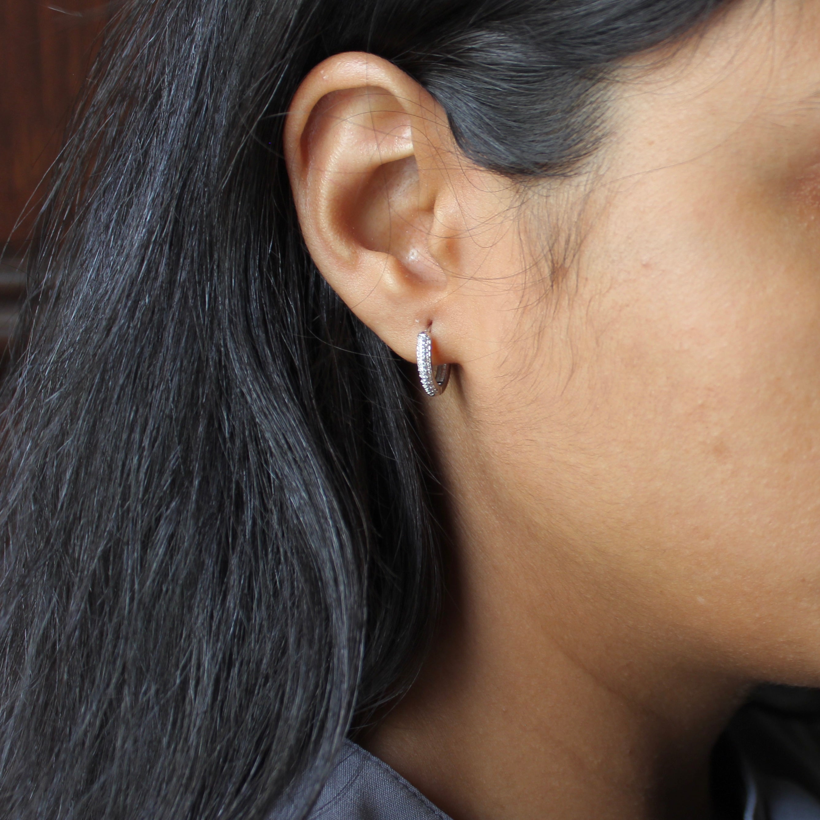 Mini Stones Rounded Bali in 925 Silver