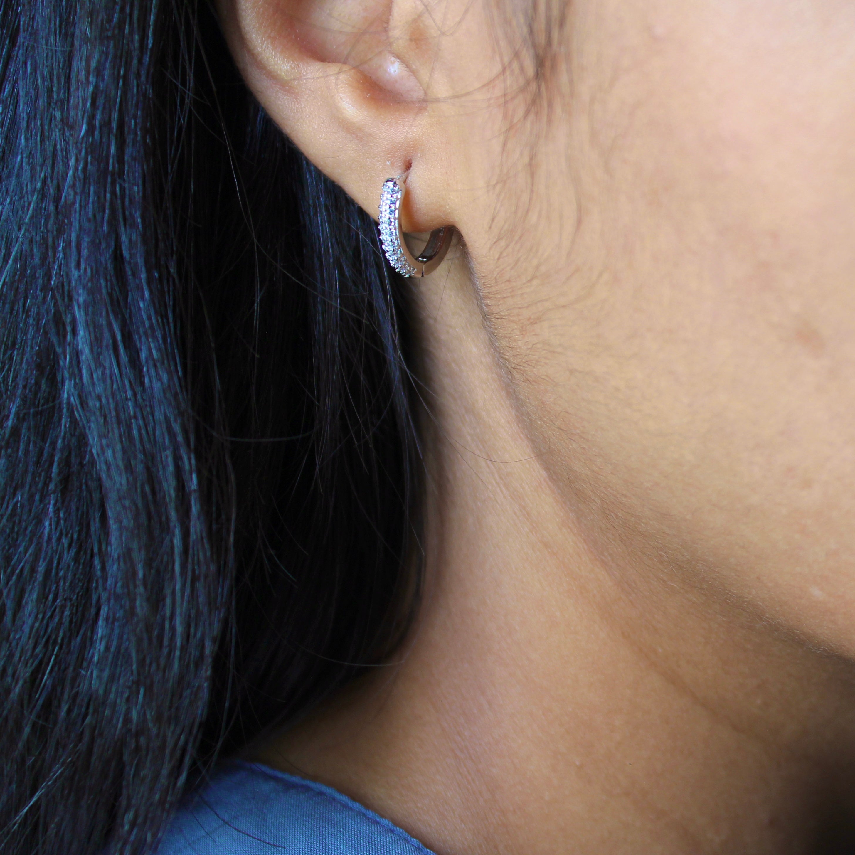Mini Stones Rounded Bali in 925 Silver