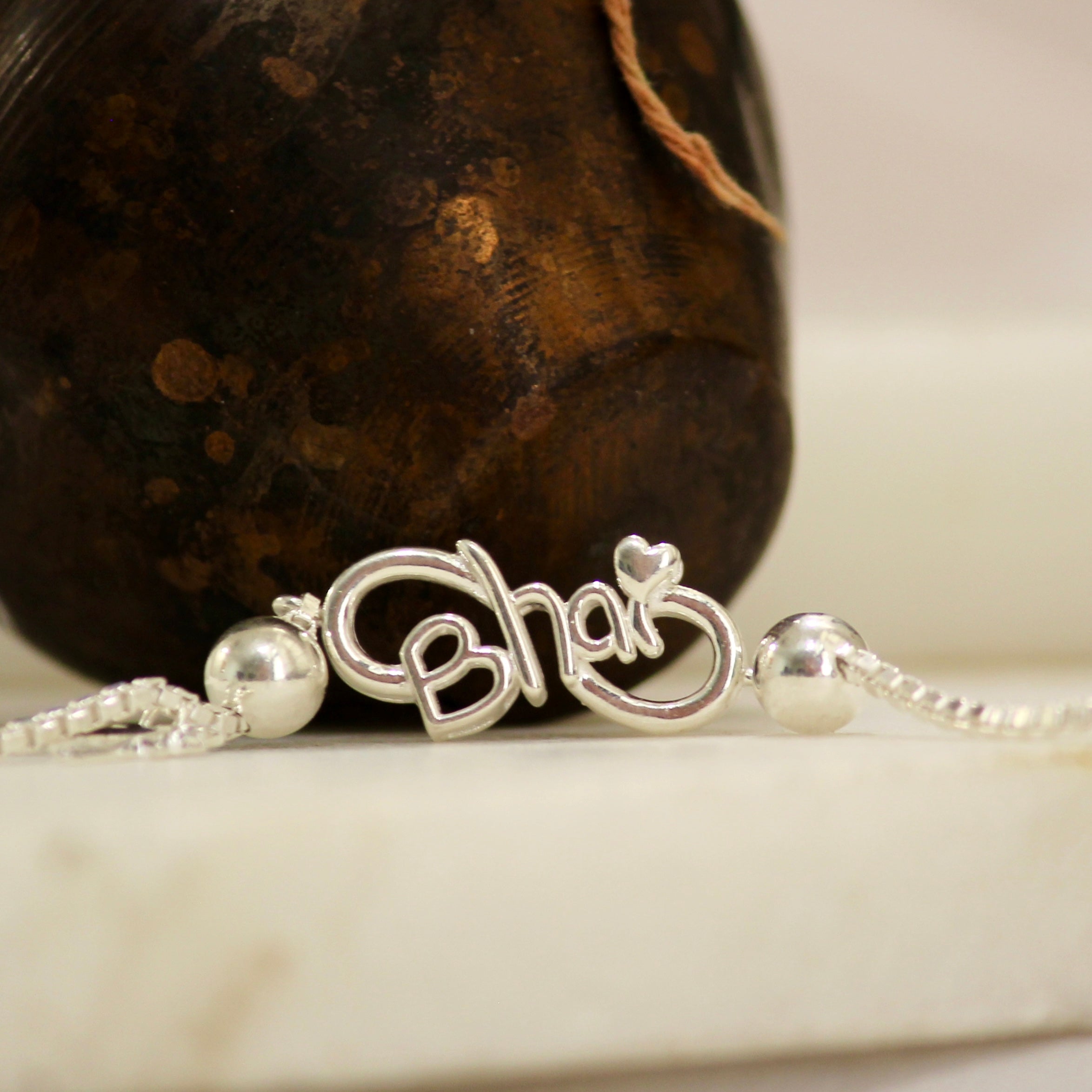 INFINITY LOVE BHAI chianed rakhi in 925 silver
