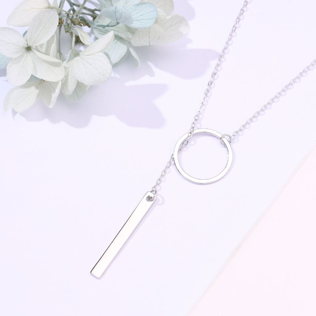 Chain through Ring Minimal Chain in 925 Silver