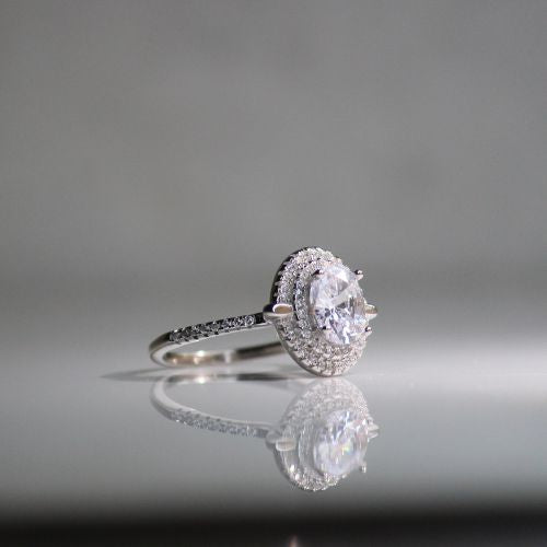 Big Stone 925 Silver Solitaire Ring