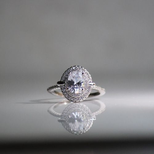 Big Stone 925 Silver Solitaire Ring