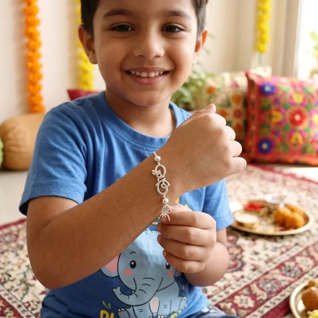 Cute 925 Silver Rakhi for kids – Limited Edition!