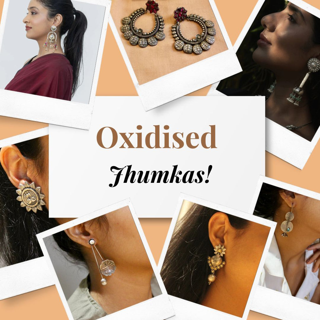 Oxidized Jhumka Earrings: The Majestic And Timeless Charm