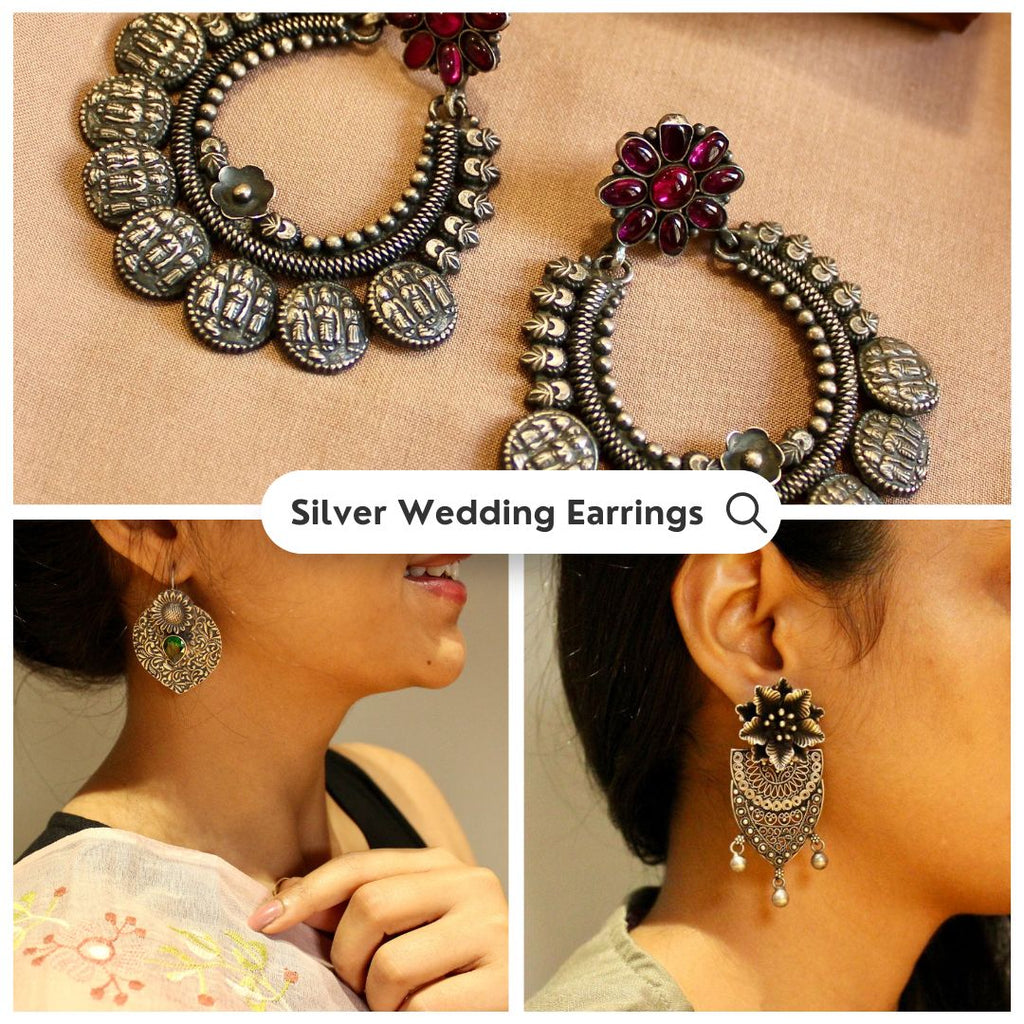 Wedding Earrings In Silver: Beauty And Luxury