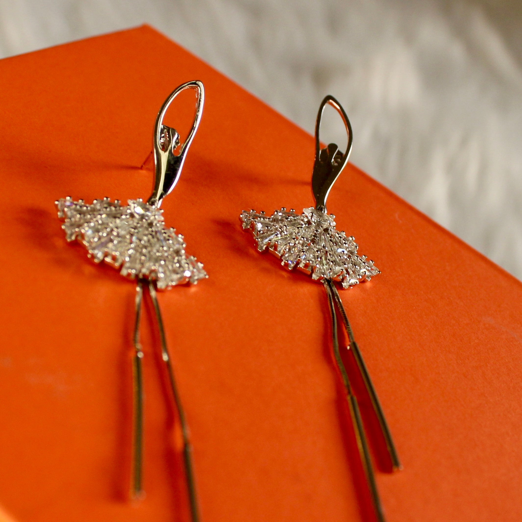 Dancing girl 925 silver party earrings