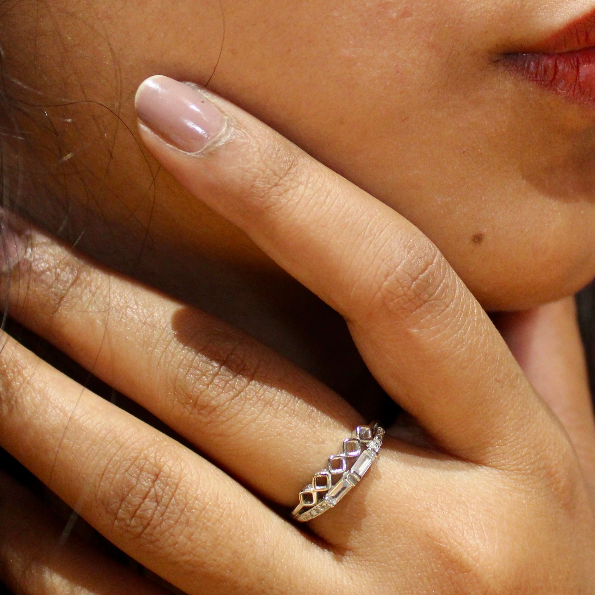 Braided crown minimal 925 sterling silver ring