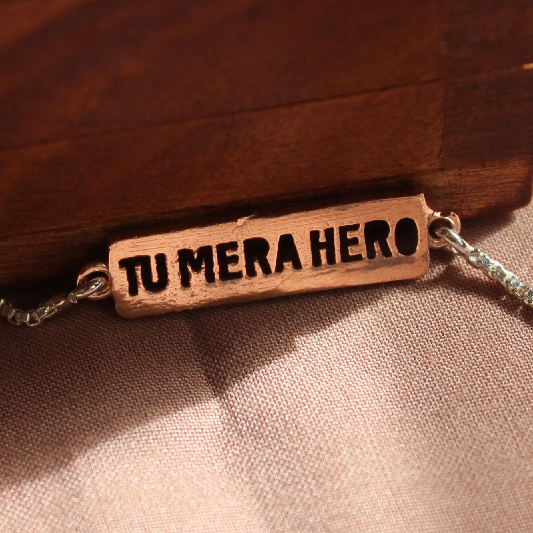 TU MERA HERO Silver Chained Rakhi