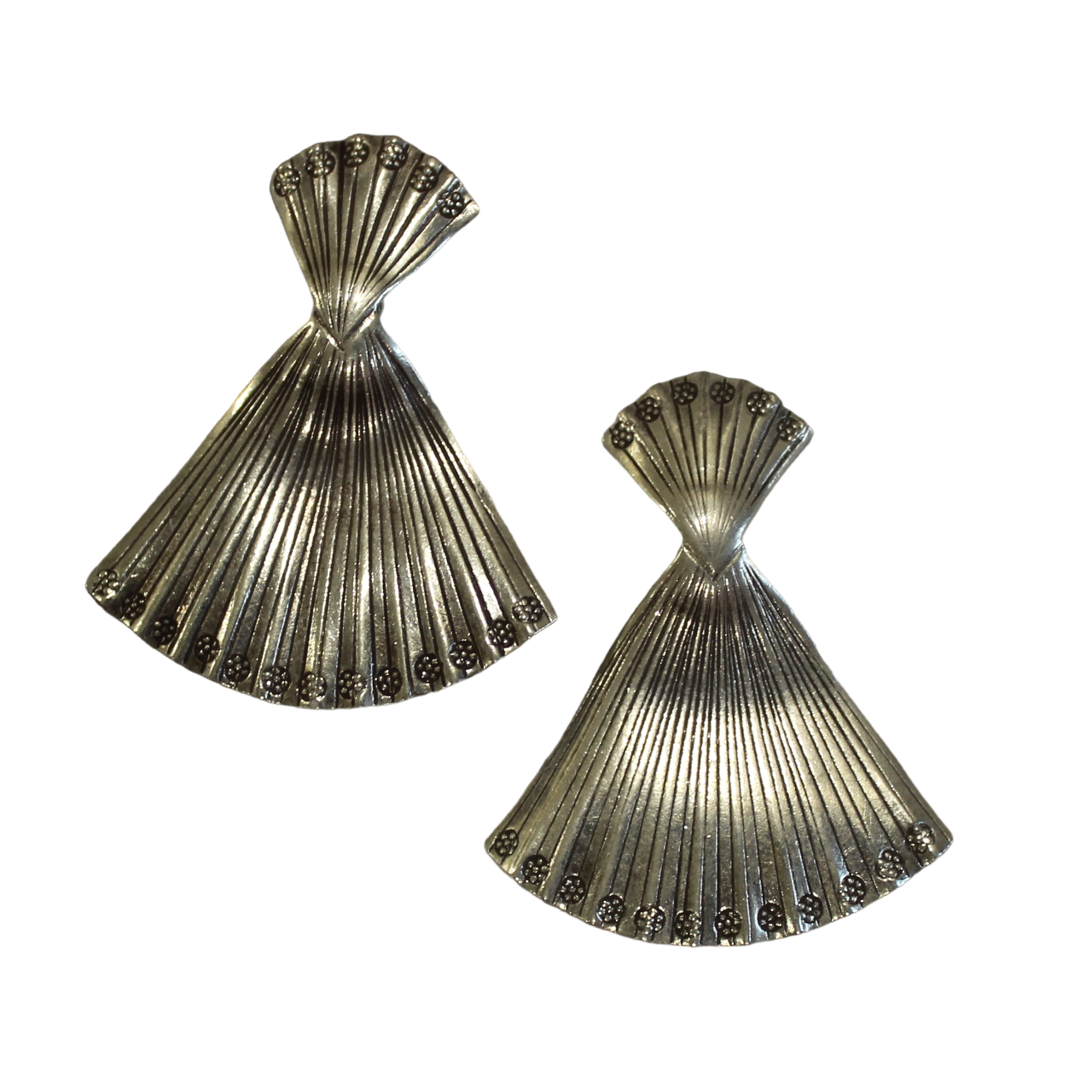 Shell cover hanging 925 silver earrings