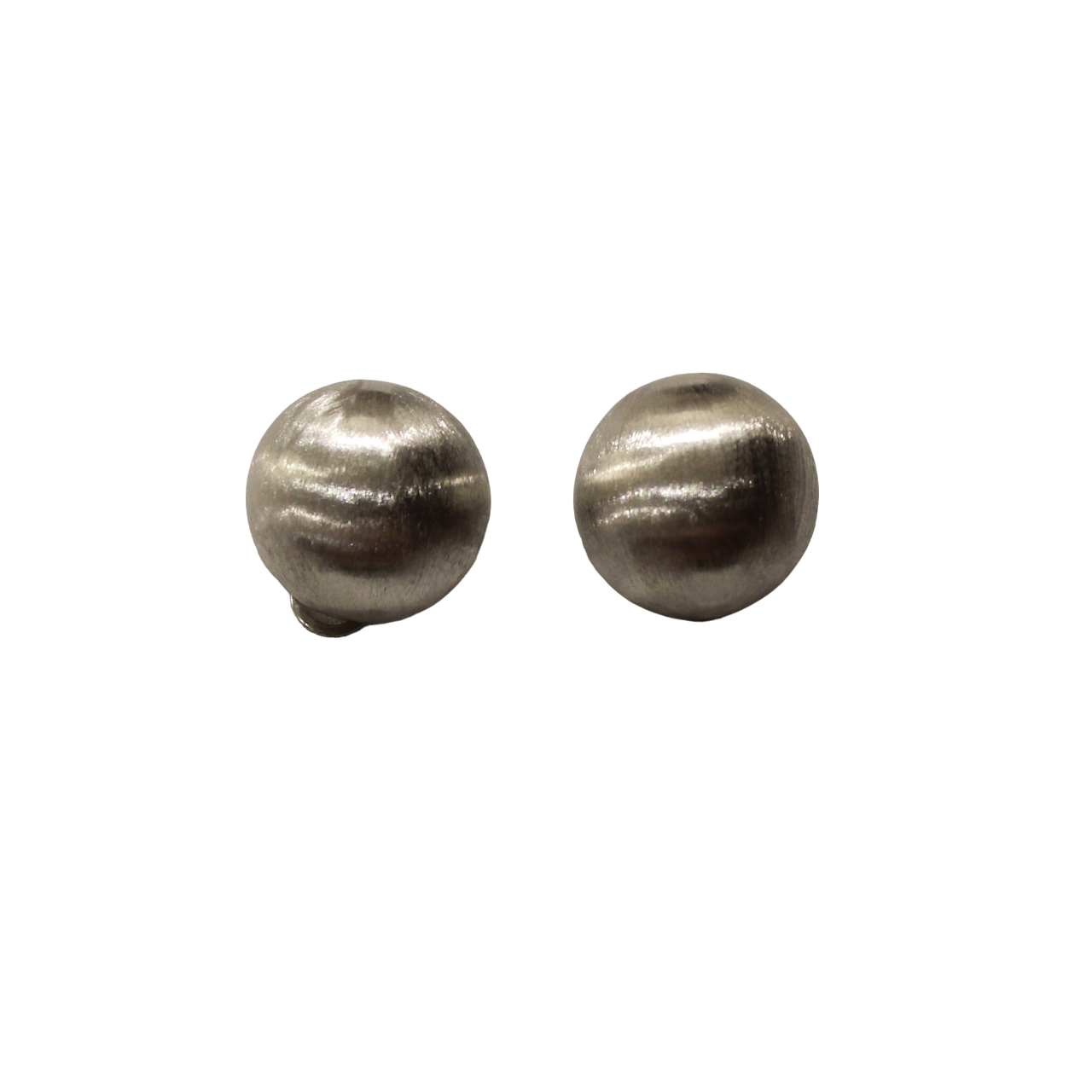 Silver big pearl classic studs