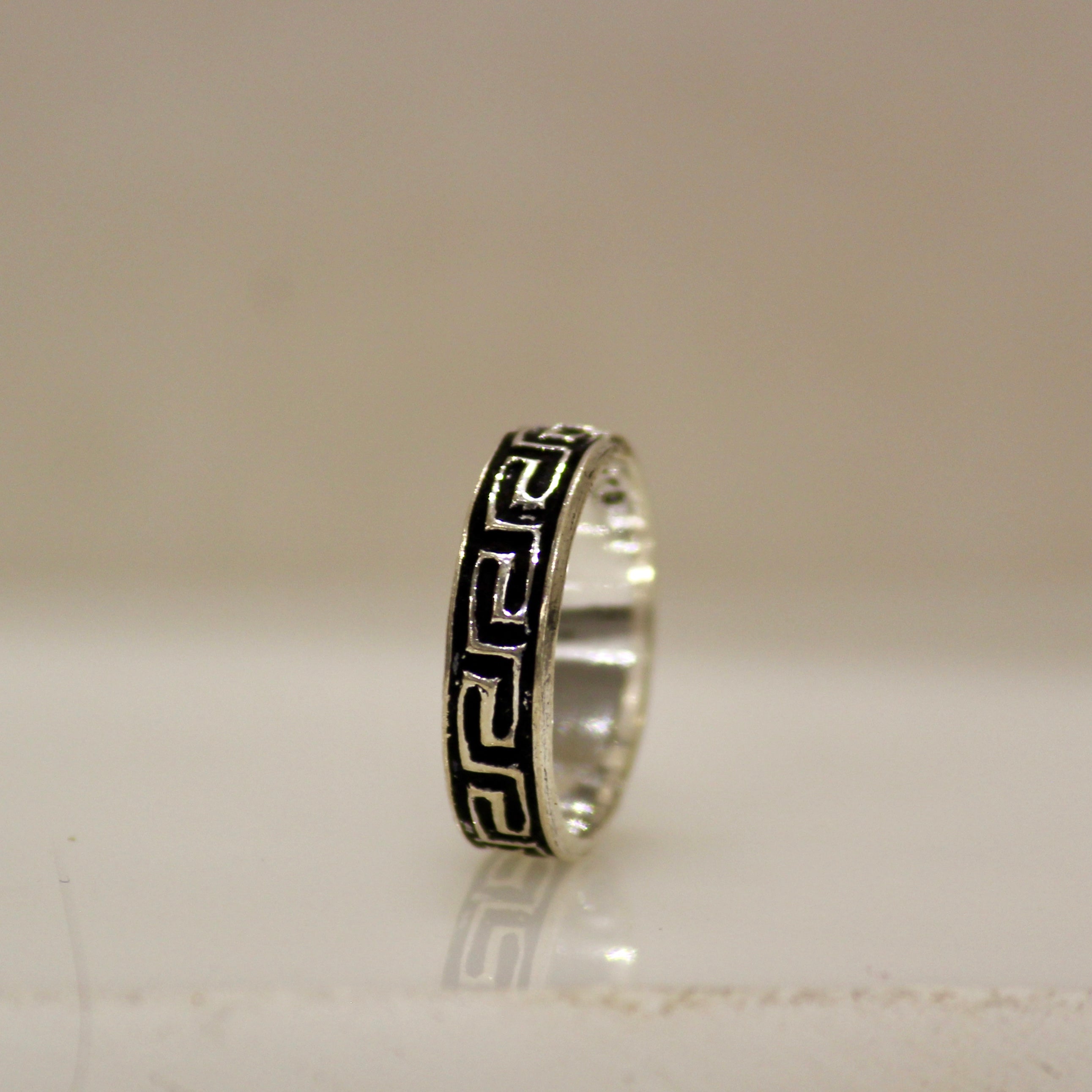 Puzzled Band Pure Silver Toe Rings