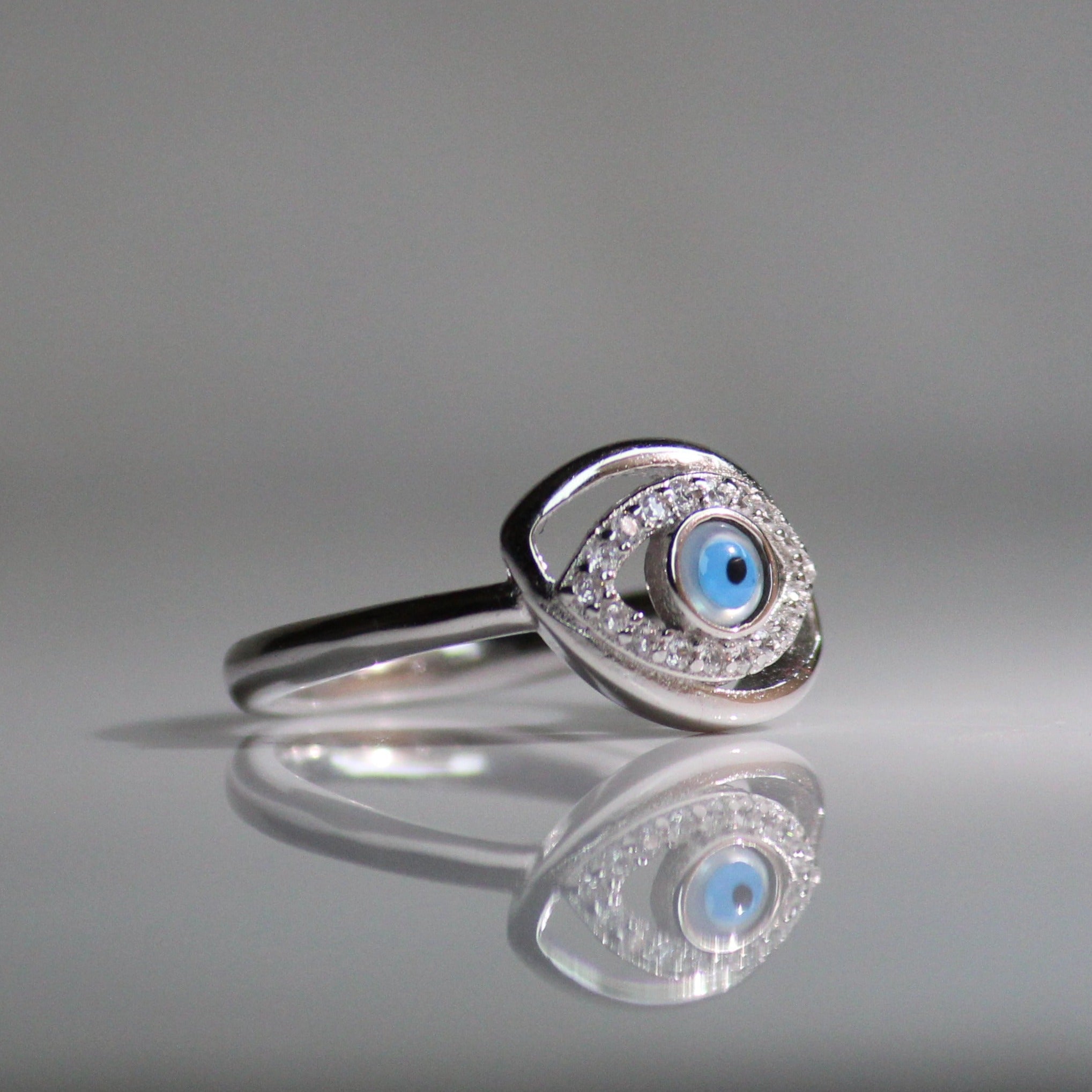 Evil eye 925 sterling silver classic Ring