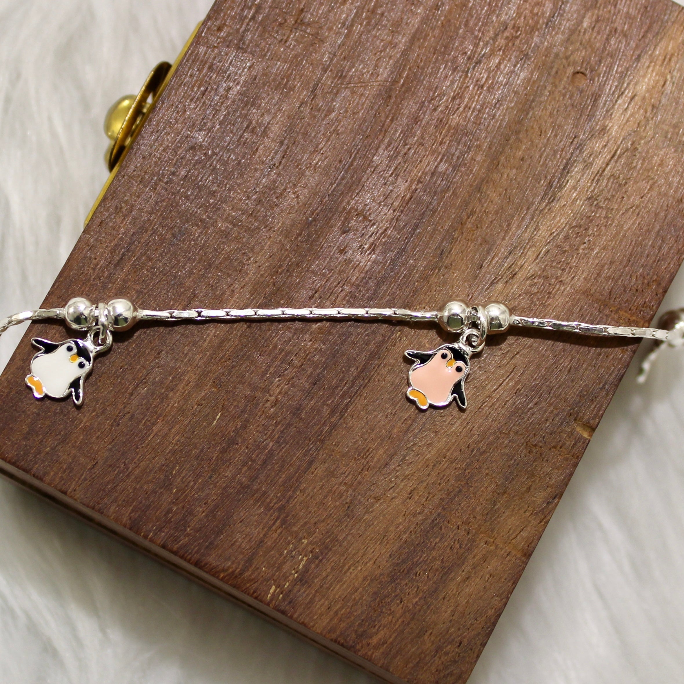 Penguin Baby 925 Silver Anklet
