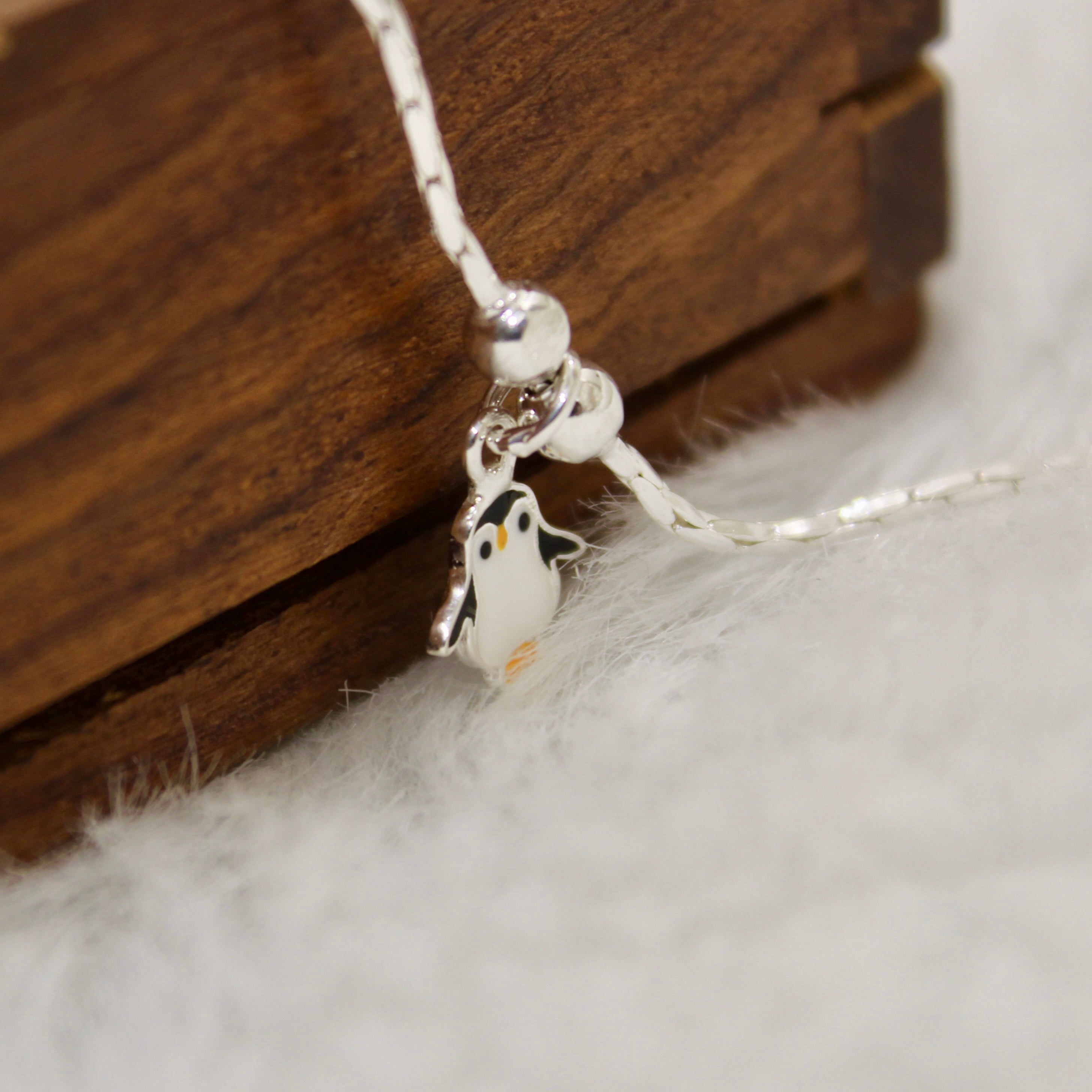 Penguin Baby 925 Silver Anklet