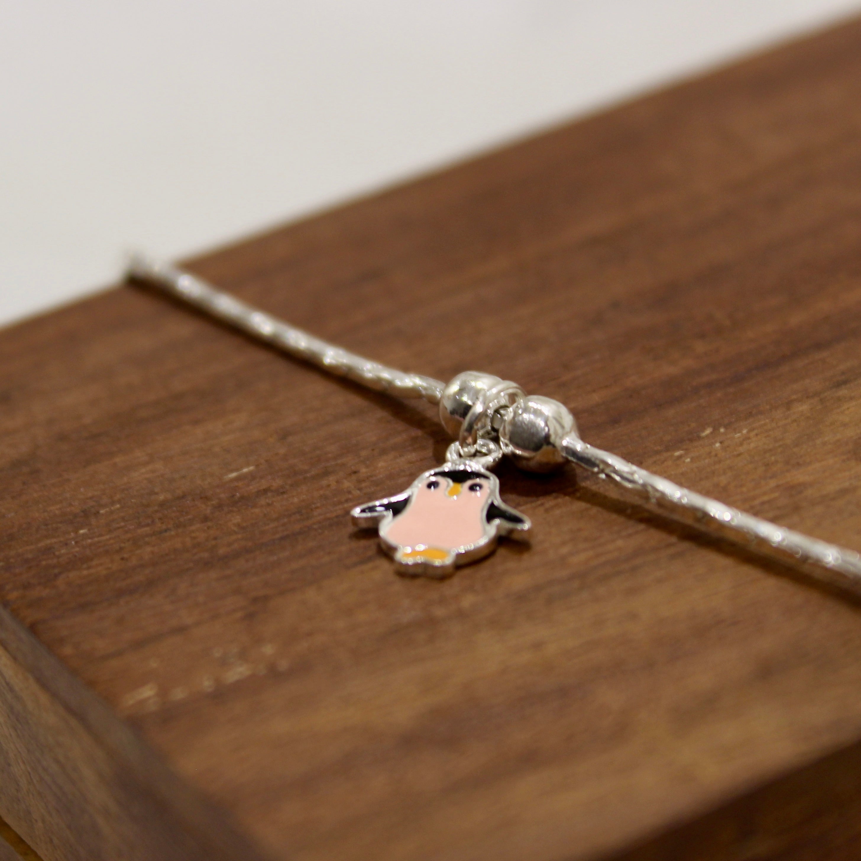 Penguin Baby 925 Silver Anklet