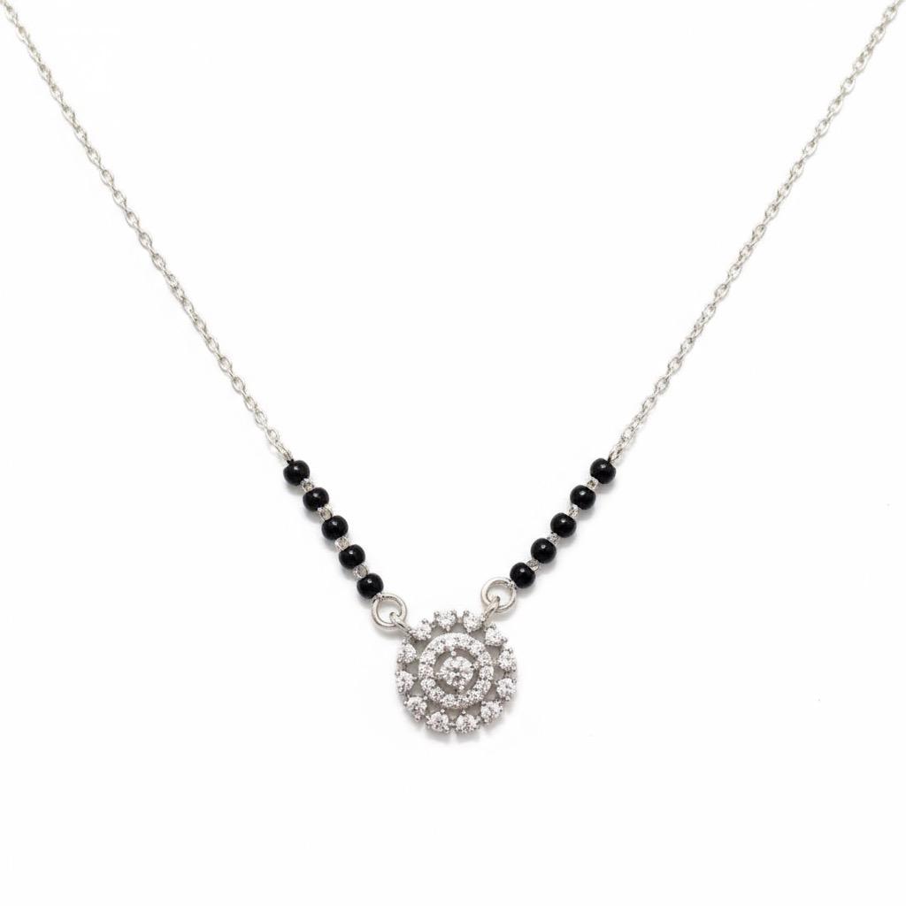 Sunshine Zircon Stones Mangalsutra in 925 Silver