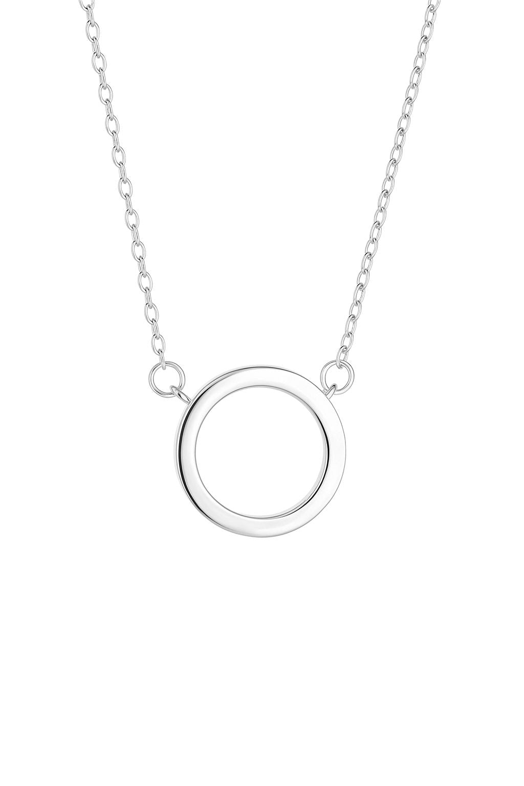 Classic Ring Charm 925 Pure Silver Minimal Chain