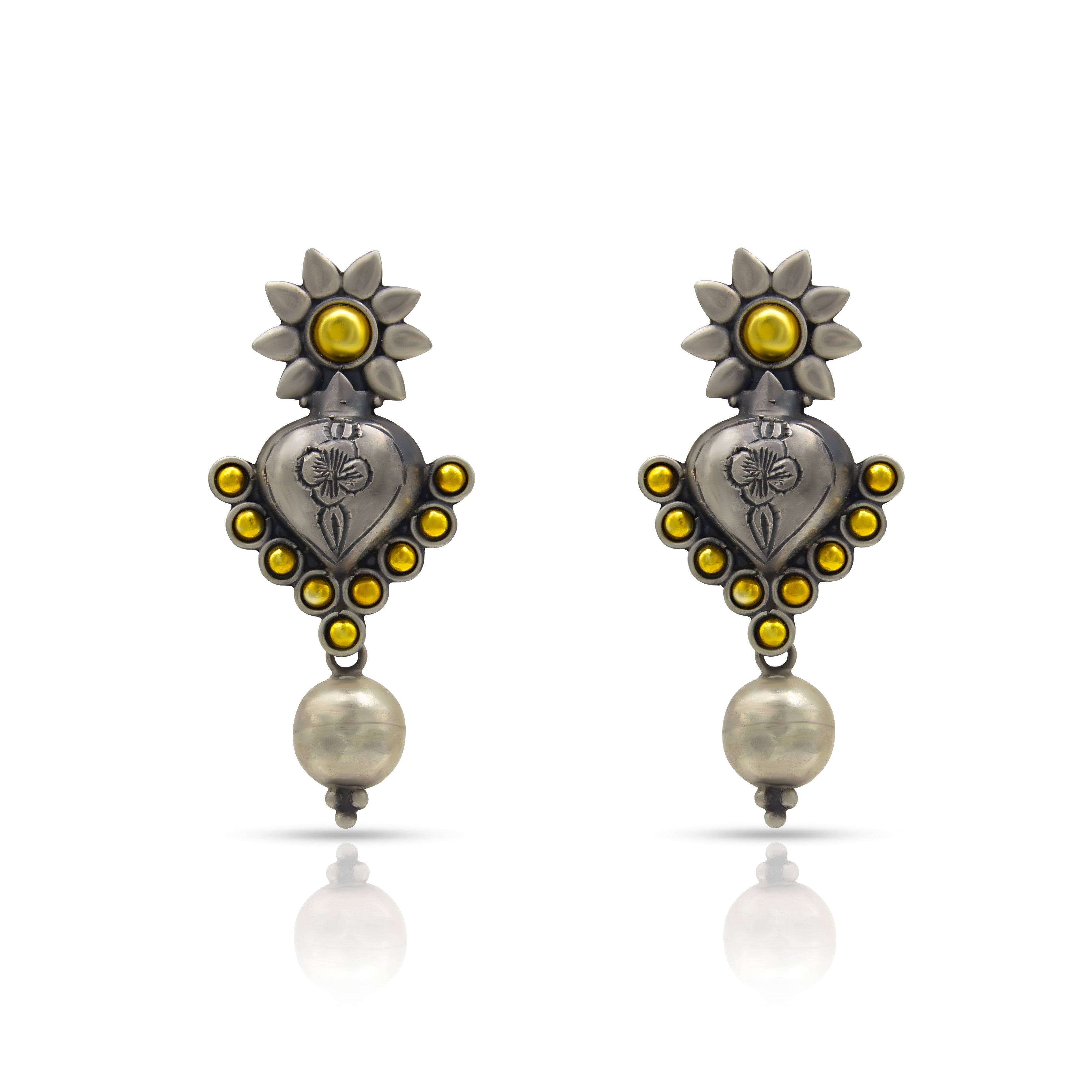 Surya Uday latkan 925 silver jhumkas