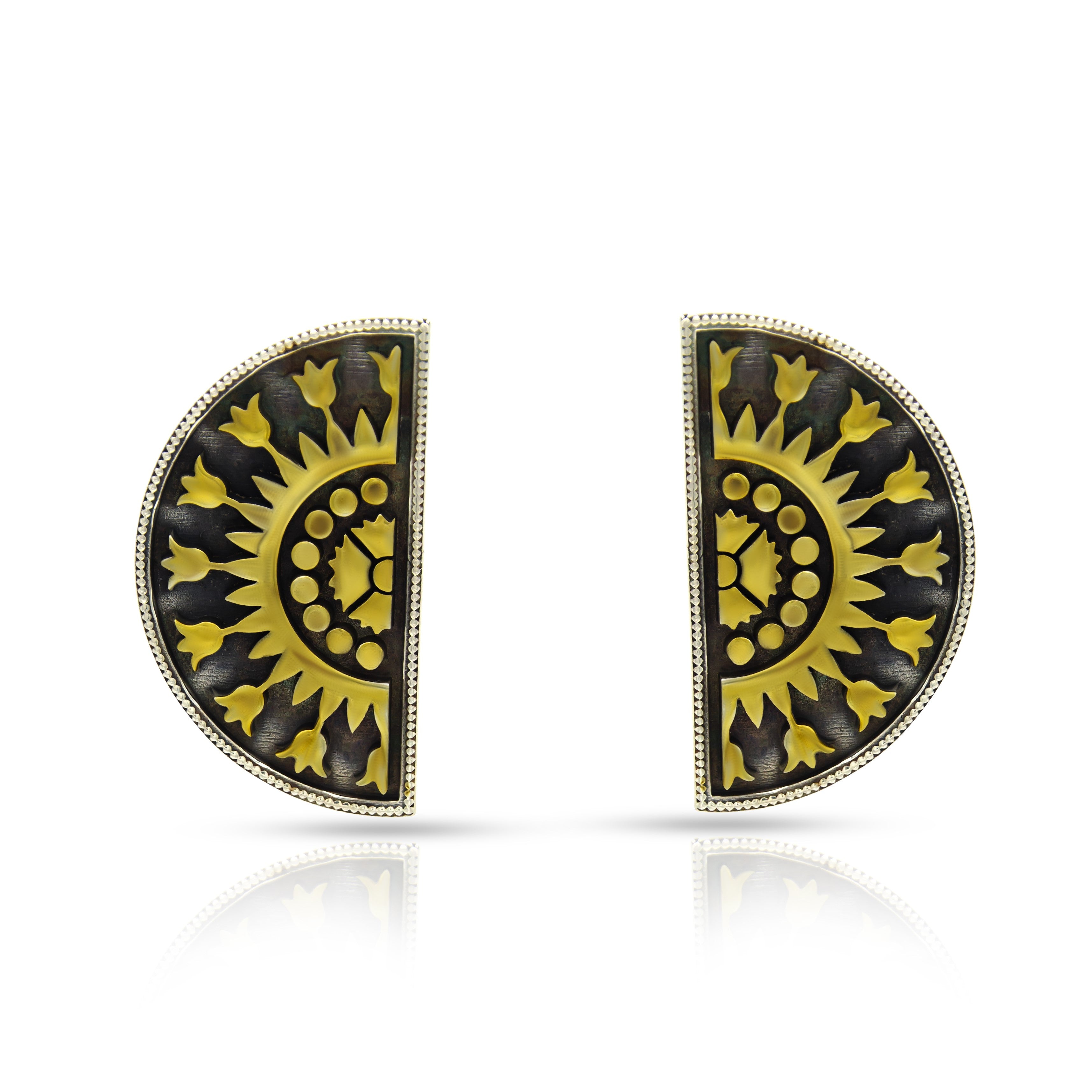 Sunrise heavy 925 oxidised silver Jhumkas- SPECIAL EDITION